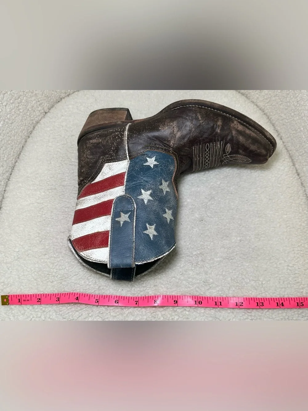 Americana Patriotic Western Boots USA Flag Leather Summer 4th of July‎ Cowboy 8